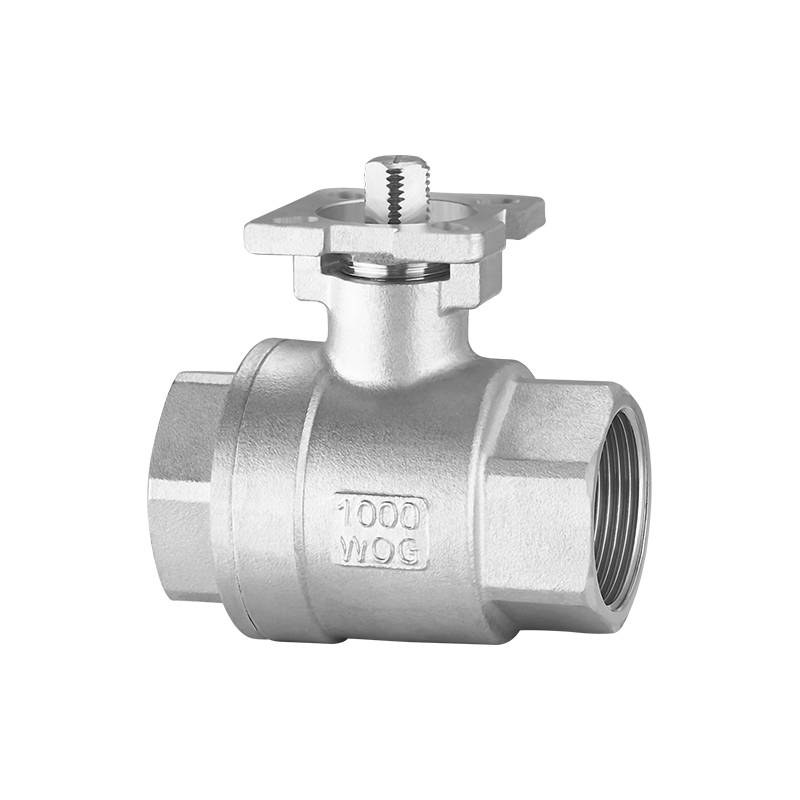 2 Piece/PC 304/316 Stainless Steel Platform Ball Valve With Mounting Pad