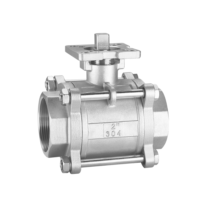 3 Piece/PC Butt Weld Platform Ball Valve With Mounting Pad