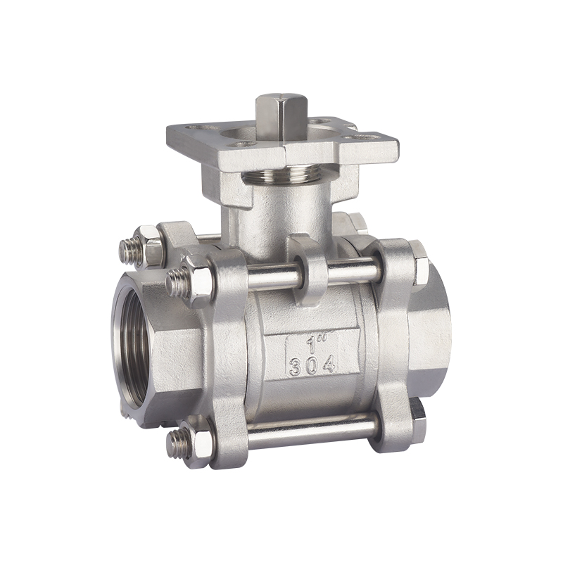 3 Piece/PC Butt Weld Platform Ball Valve With Mounting Pad